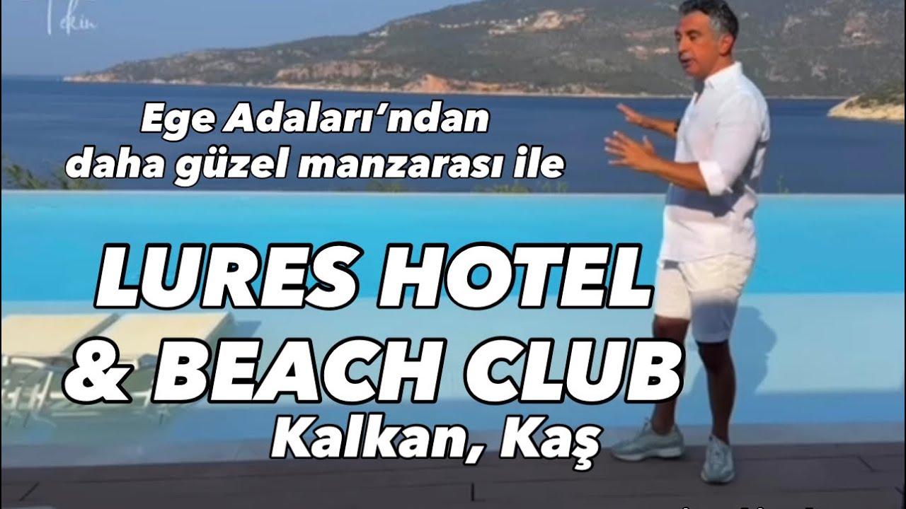 Doyumsuz manzara, ultra lüks odalar ve keyif dolu atmosfer, Lures Hotel & Beach Club Kalkan'da.
