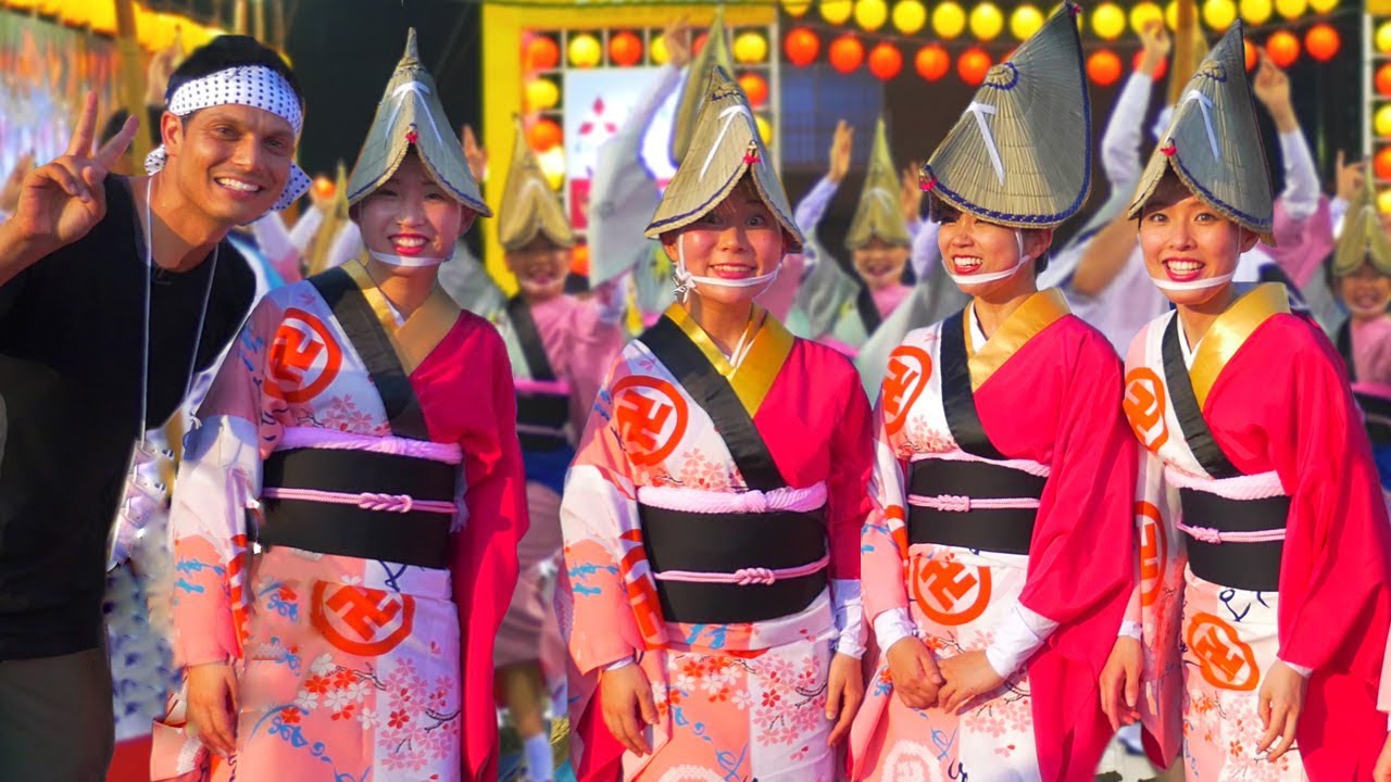 Самая большая танцевальная вечеринка в Японии: Awaodori Experience ★ ТОЛЬКО В ЯПОНИИ