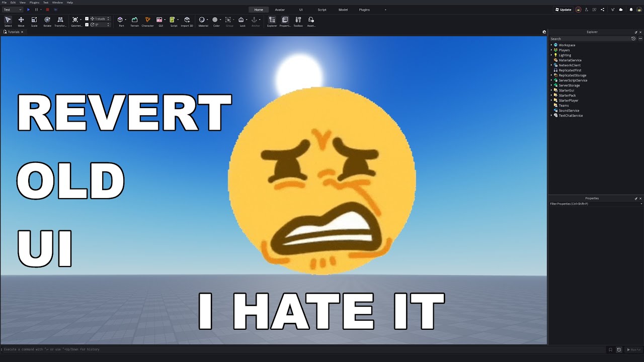 Roblox Studio UI Changes? Here's How To Revert It!