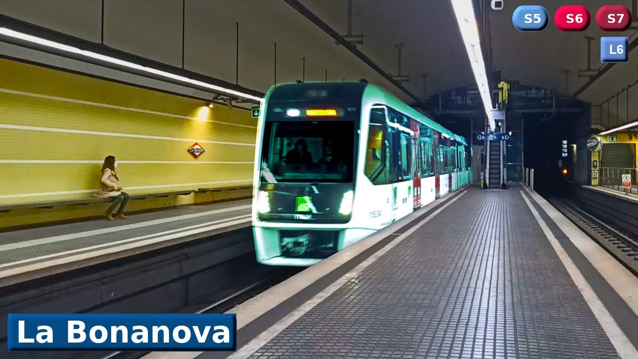 La Bonanova L6 - S5 - S6 - S7 : метро ФСК Барселона ( UT 115 - 113 - 112 )