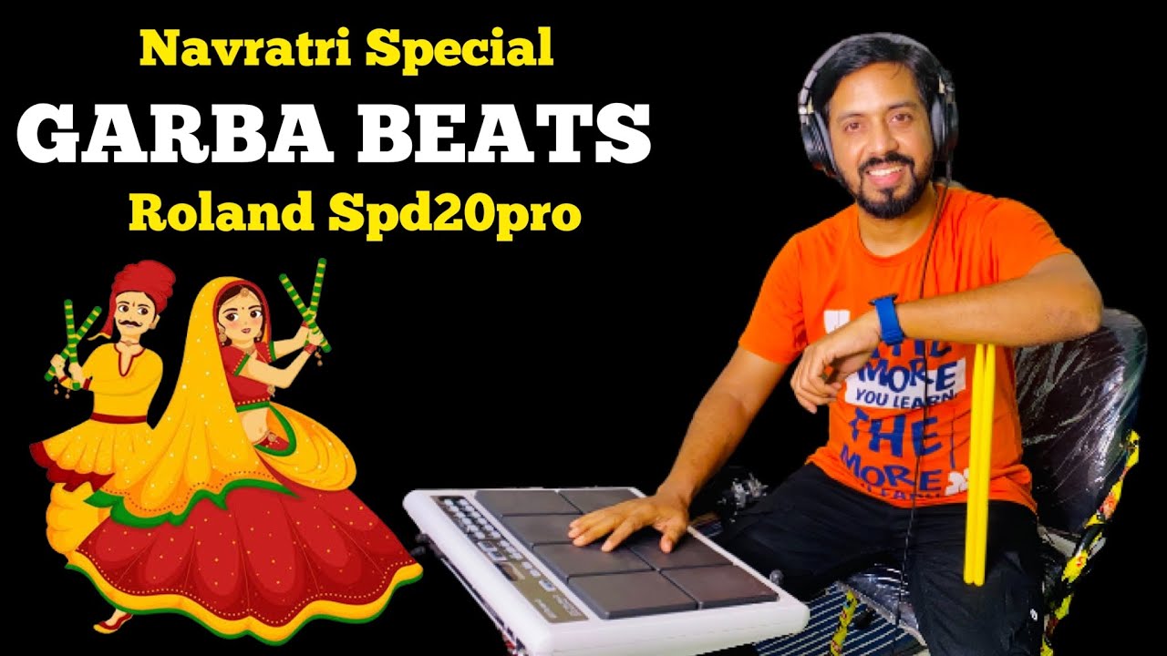 Garba Beats | Navratri Special Dandiya Rhythm | Drums Dhol Mix On - Roland Spd20pro | Rk Drums