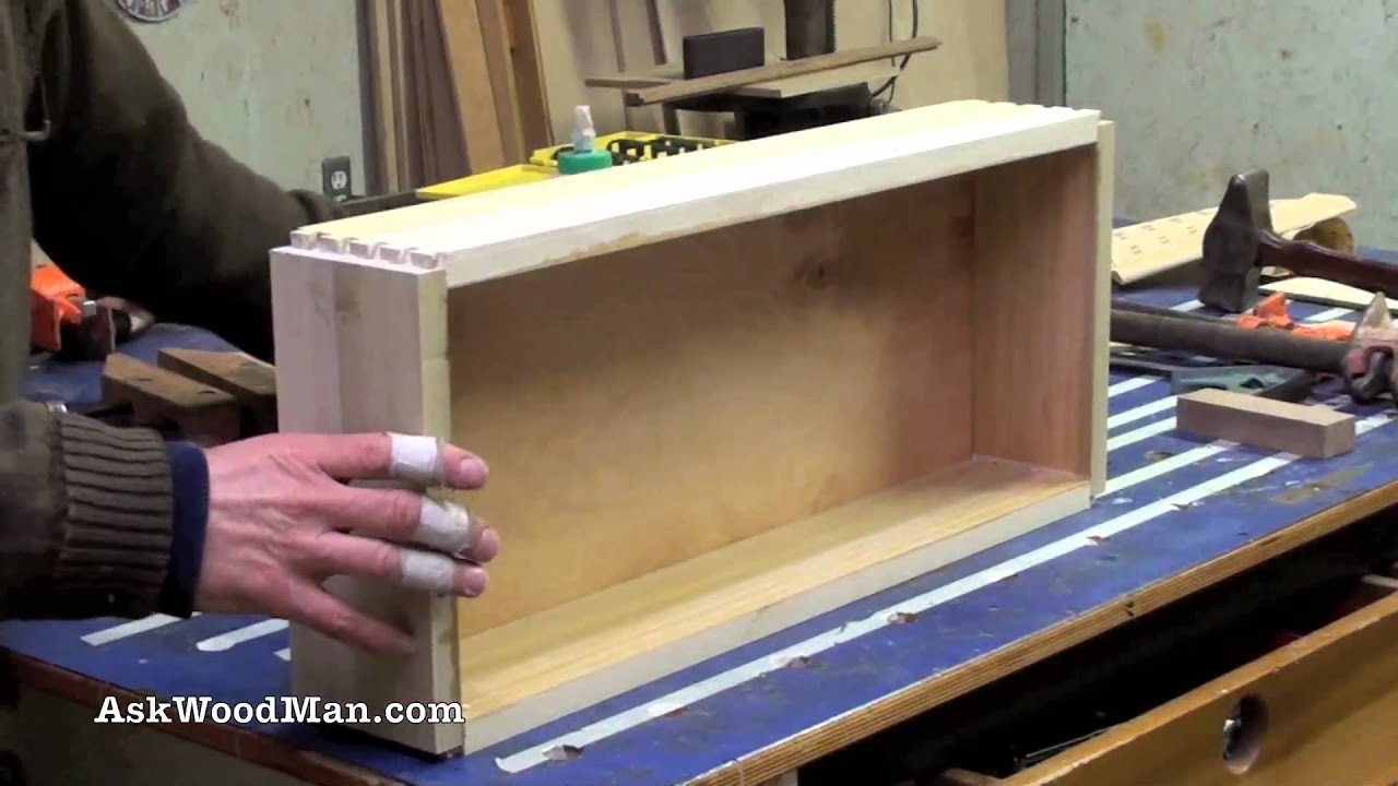 How To Make Plywood Boxes &bull; 55 of 64 &bull; Woodworking project for kitchen cabinets, desks, etc...