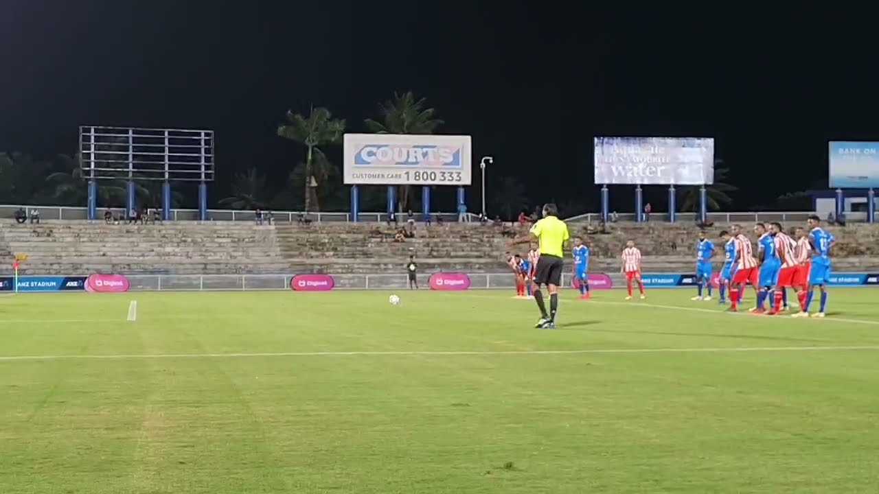 Goal: Zibraz Sahib puts Lautoka into lead from the penalty spot. Labasa vs Lautoka (Fiji Football)