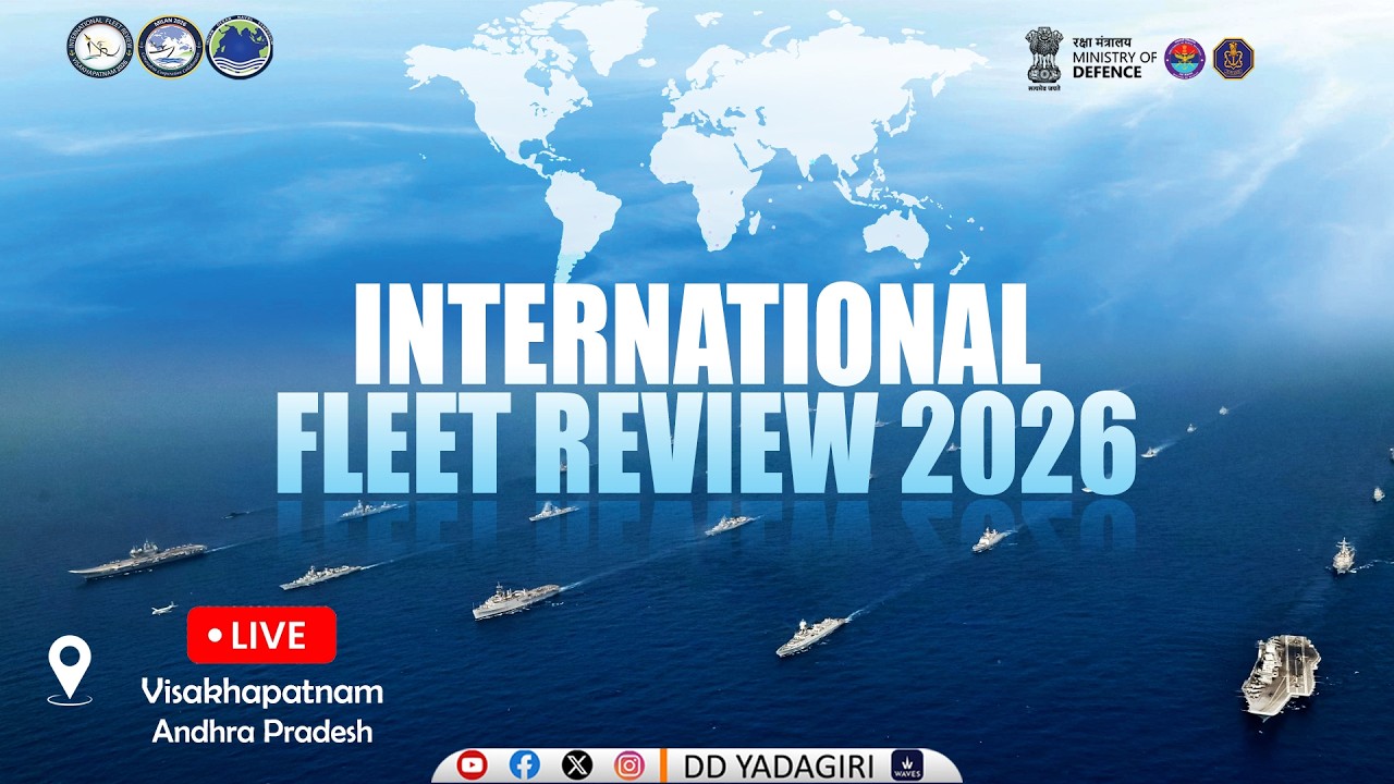 🔴LIVE : International Fleet Review 2026 (IFR) -2026, Live From Vishakapatnam, Andrapradesh