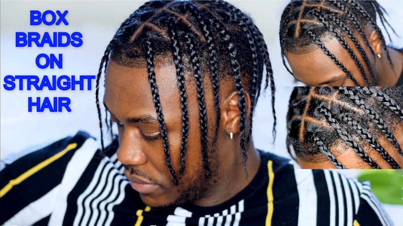 Box Braids on Straight Hair | Men's Easy Protective Hairstyle