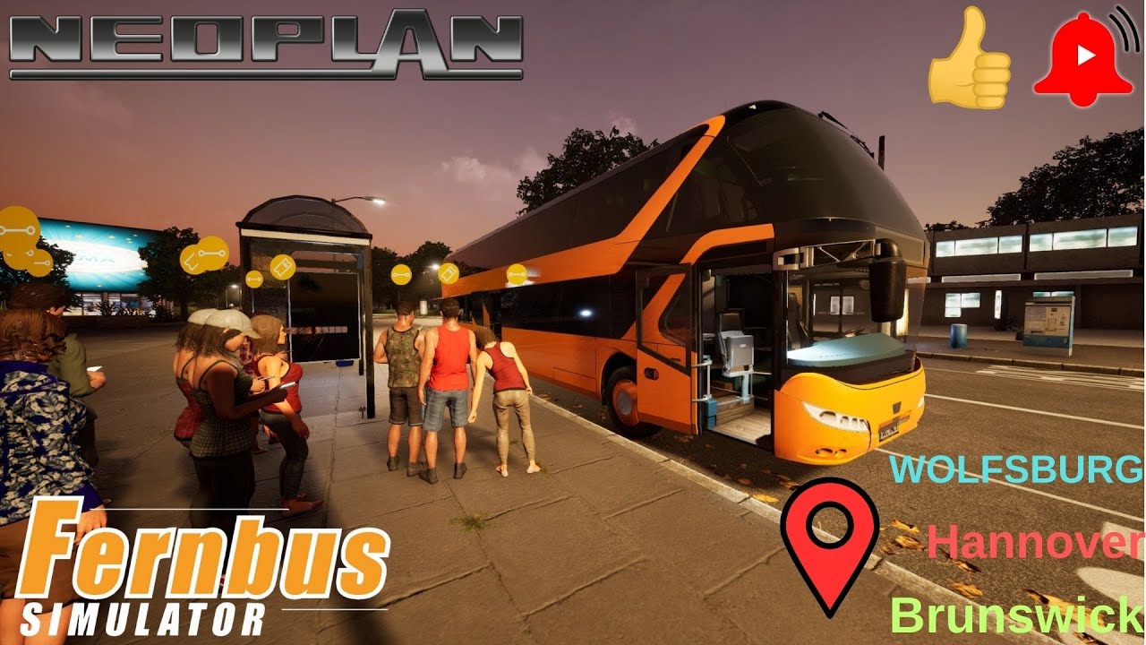 Kaptan Koltuğundayız! Neoplan ile 3 Farklı Şehir Gezdik 🚌😇👍#fernbussimulator #bussimulator #neoplan