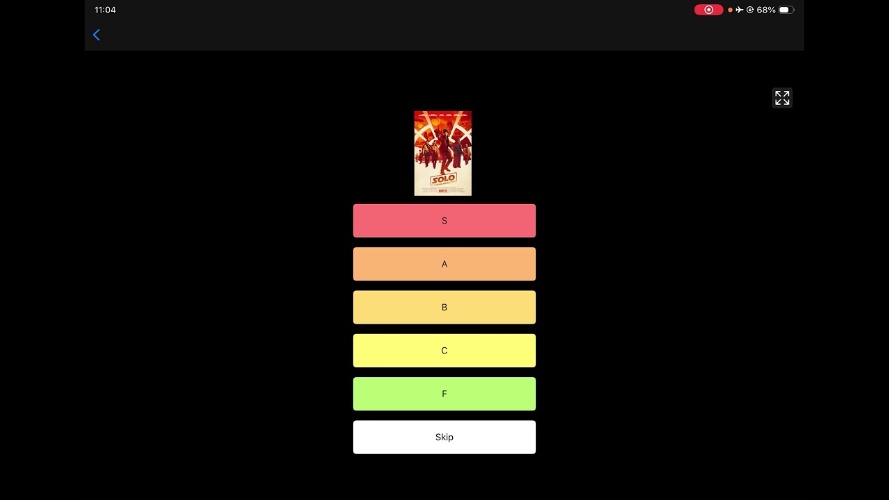 Star Wars Movie & Show Tier List