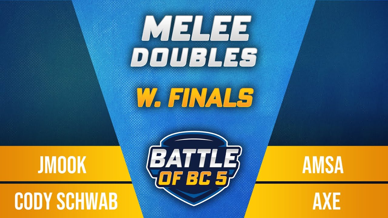 Jmook / Cody Schwab vs aMSa / Axe - Melee Doubles Winners Final - Battle of BC 5