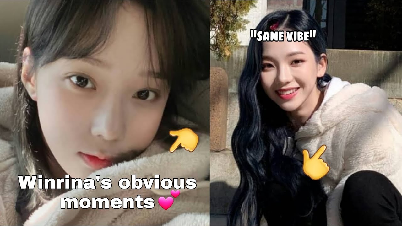 Karina FLIRTING with WINTER in the photo section?? 