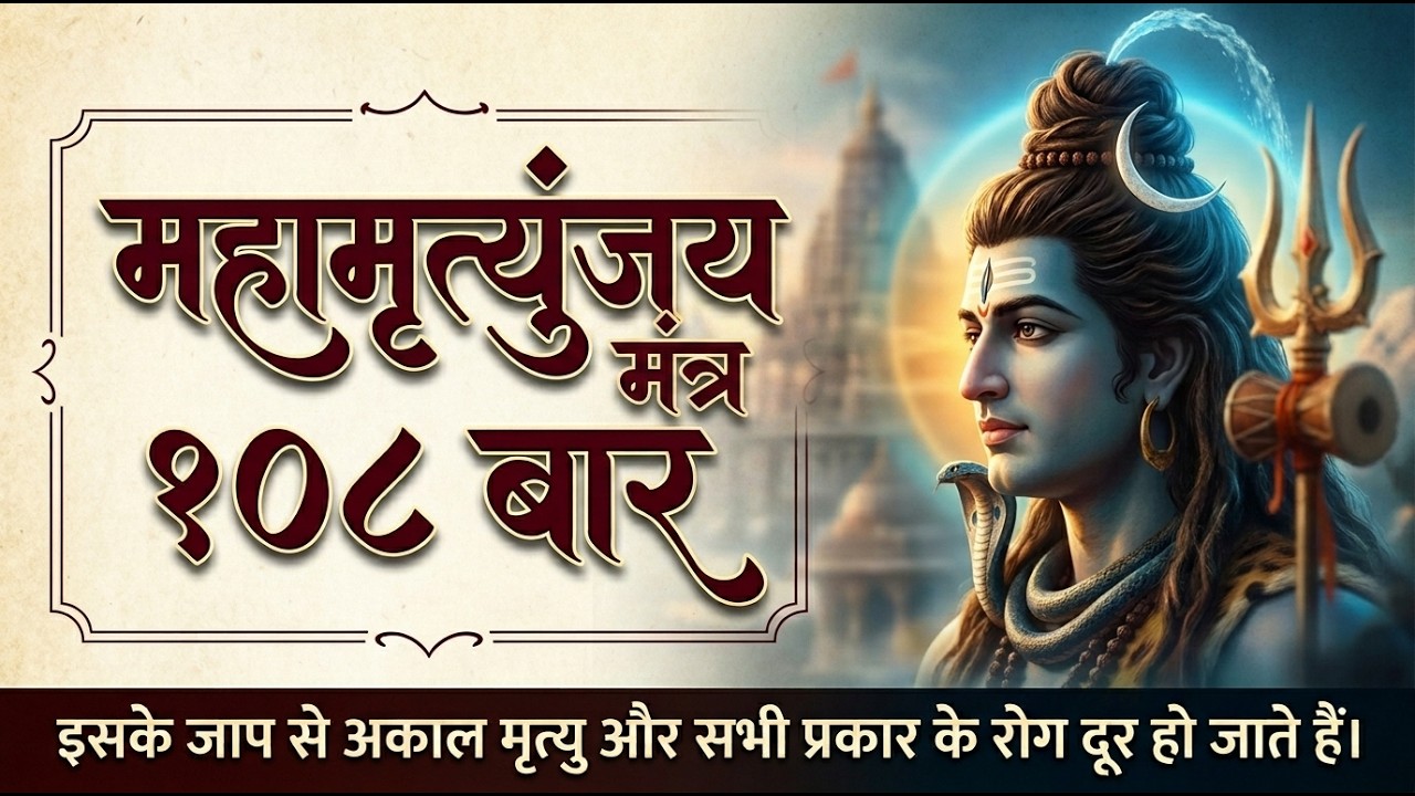 Mahamrityunjay mantra 108 times fast | महामृत्युंजय मंत्र 108 times | maha mrityunjay mantra