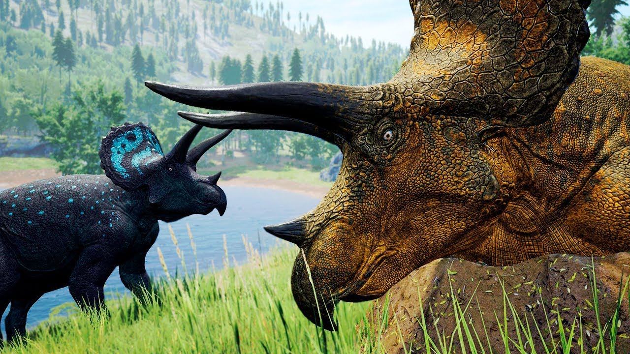 Golden Triceratops + Filhote, Ataque do T.Rex, Abandonaram a Família! | The Isle Realismo | (PT/BR)