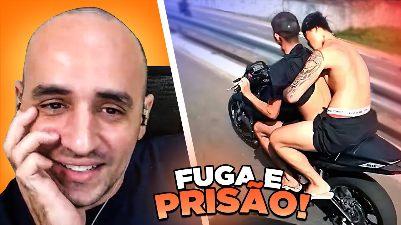 2 RAPAZES E UMA TENTATIVA DE FUGA - React ENQUADROS DE MOTO (EP. 102) por Xracing V&iacute;deos