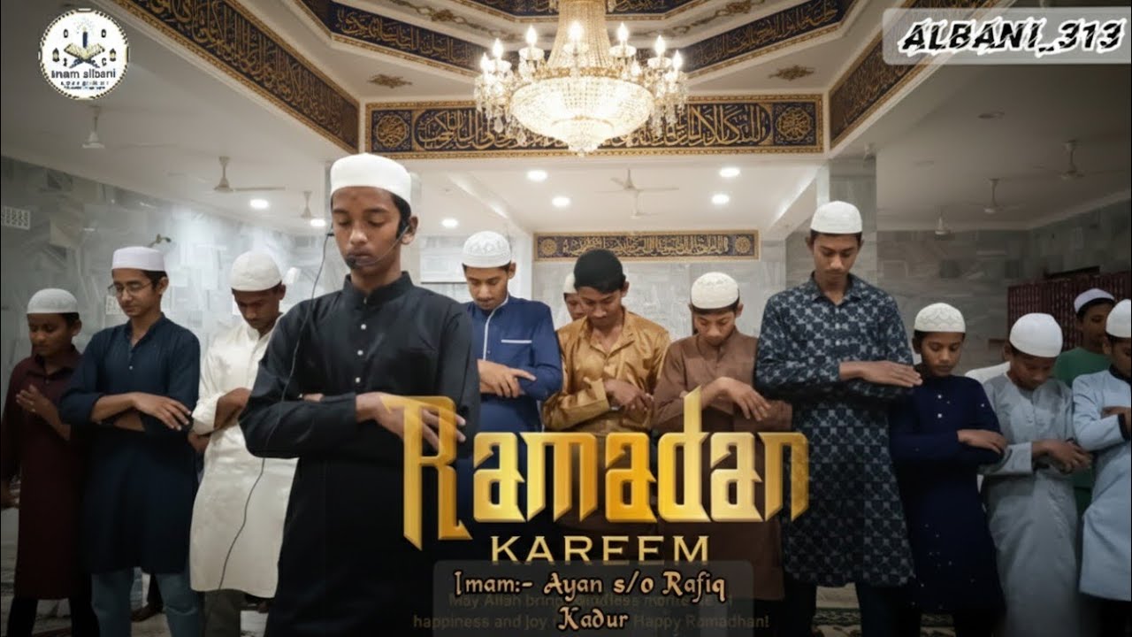 NAMAZ-E- TARAWEEH || Masjid-e-Imaam Albaani Rahimahullah || Ayan s/o Rafiq Kadur 