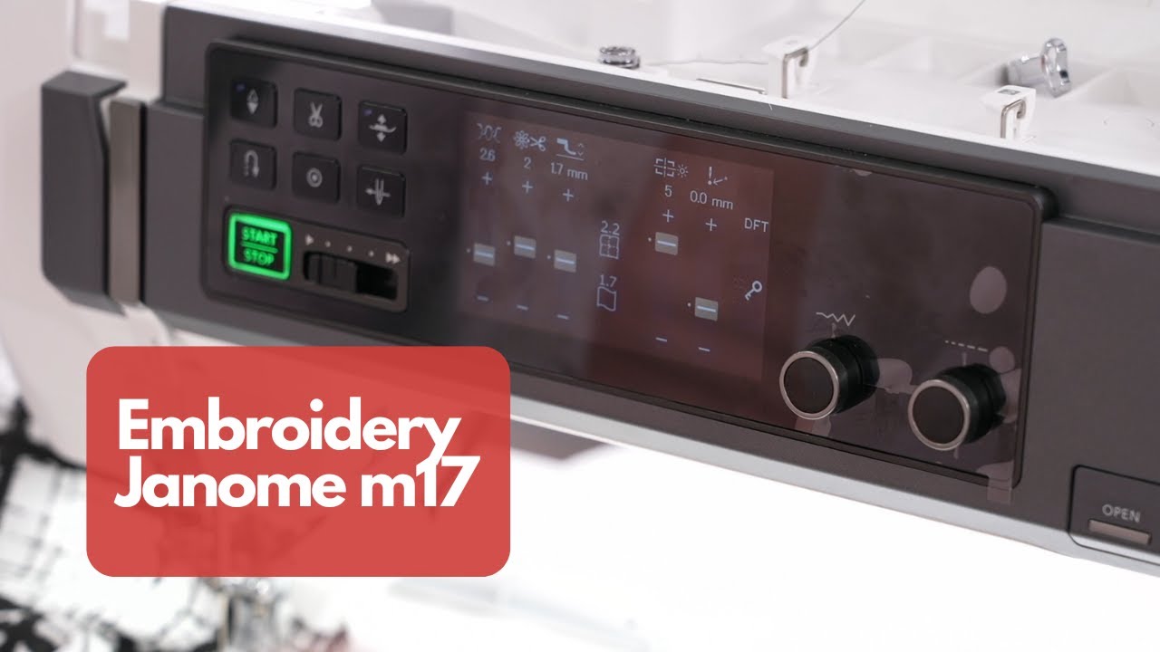 How to get started with embroidery - Janome m17 laser embroidery placement