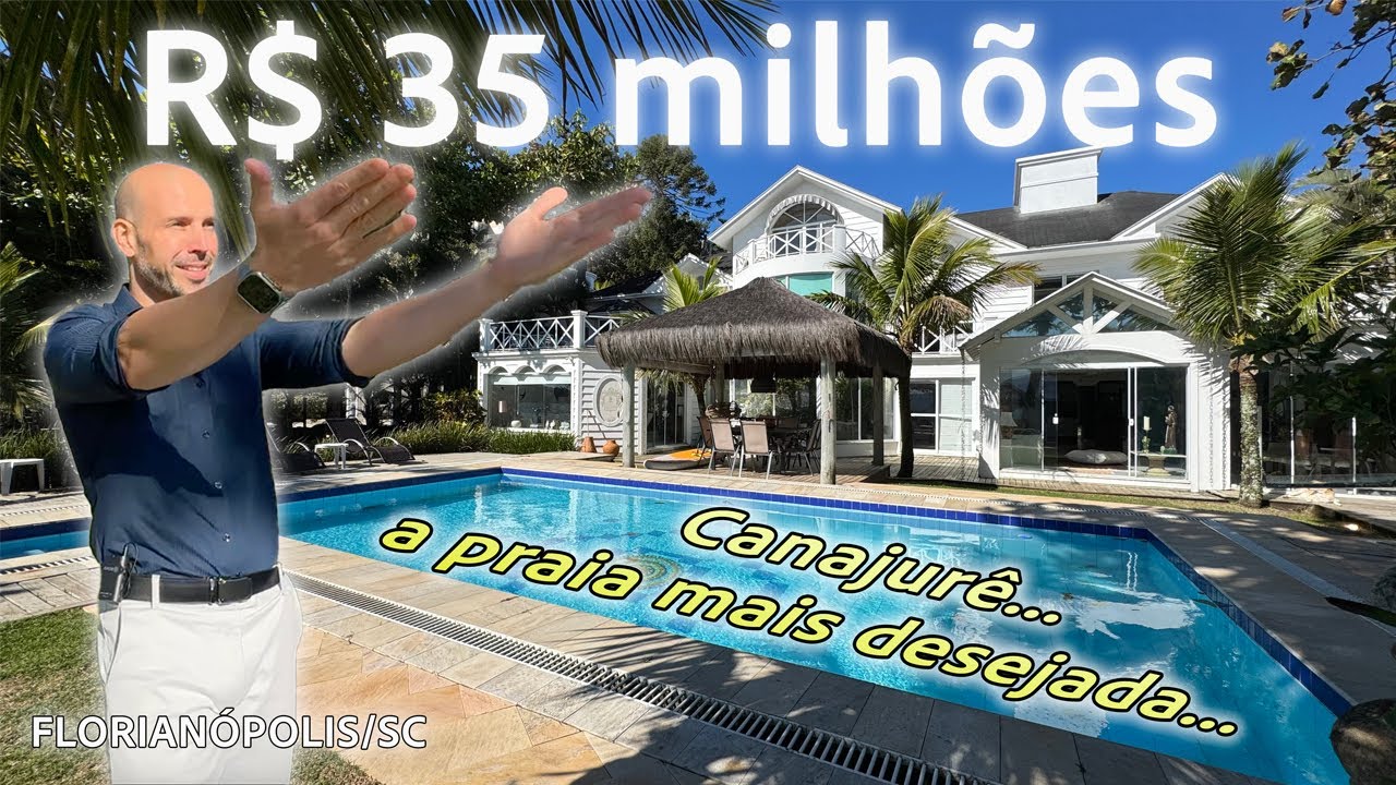 CASA DE CINEMA “PÉ NA AREIA”, 5 SUÍTES, EM UMA DAS PRAIAS MAIS DESEJADAS DE FLORIANÓPOLIS, CANAJURÊ.