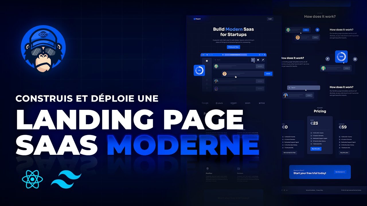Construis et Déploie une Landing Page SaaS en 2h avec React & Tailwind CSS ! 🚀