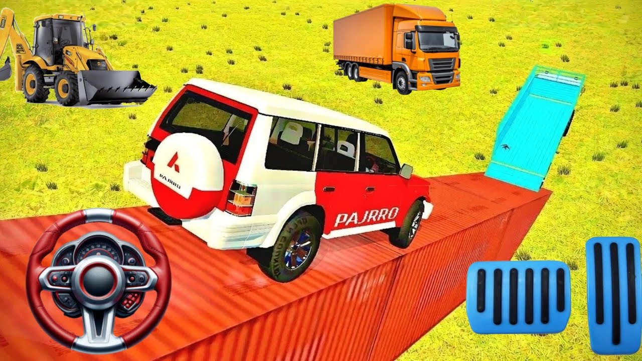 😱Heavy Loading Challenge🔥 Truck Mein pajero + DJ Setup | Ultimate Gaming Fun 🤣 #dj #tractor