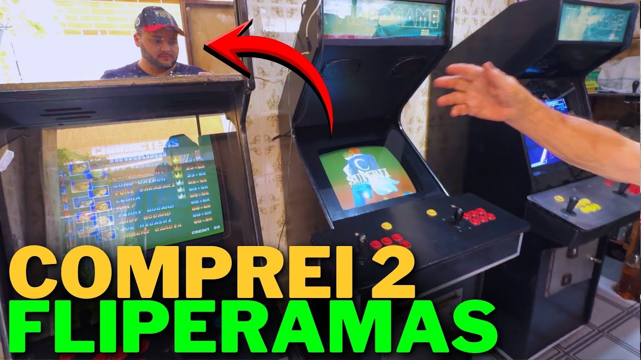 Caçada Gamer Fliperamas de época, Realizei um SONHO!
