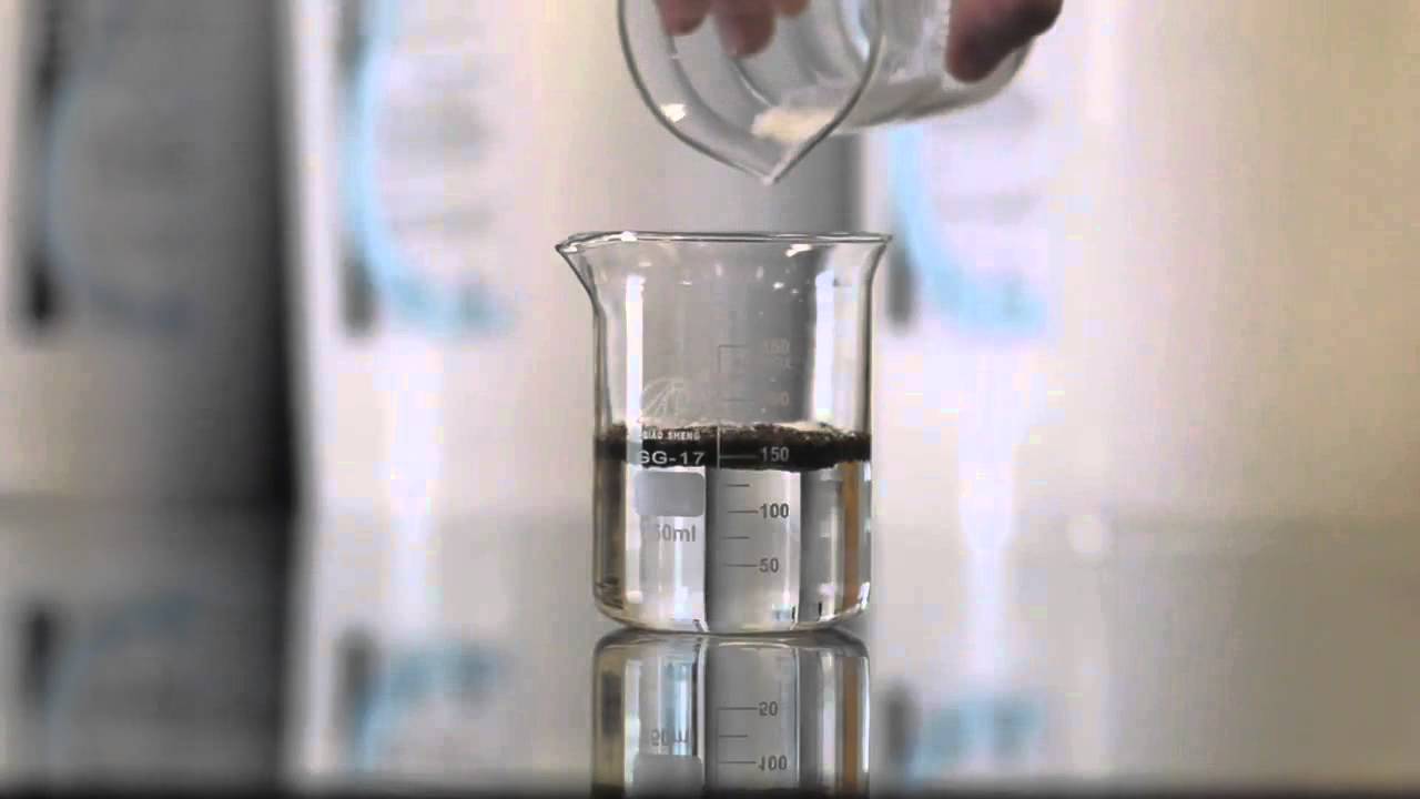 Demonstration of how the C.I.Agent polymer works