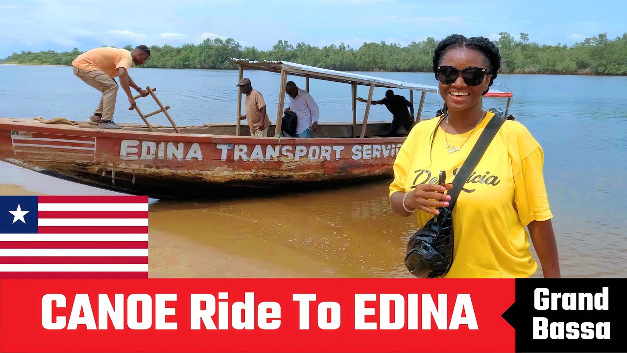 Canoe Ride To Edina, The Home Of Freed Blacks From America | Liberia County Tour #episode30