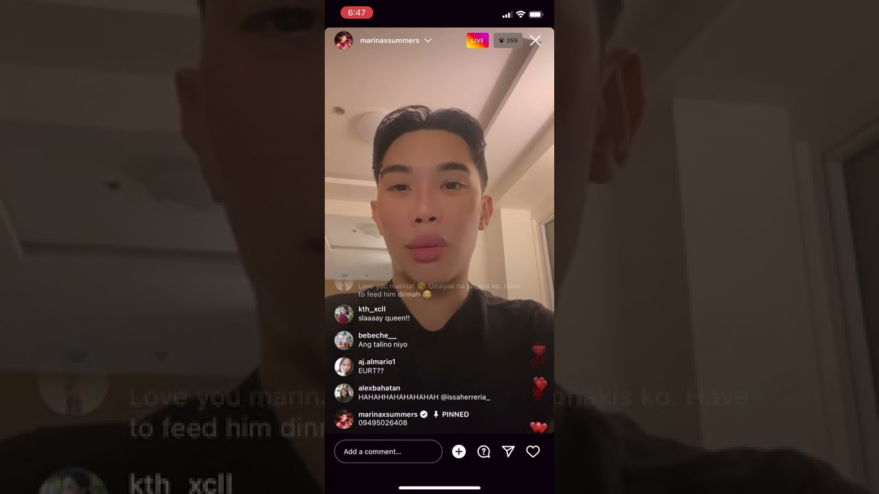 Marina Summers - Instagram Live - 16 September 2022