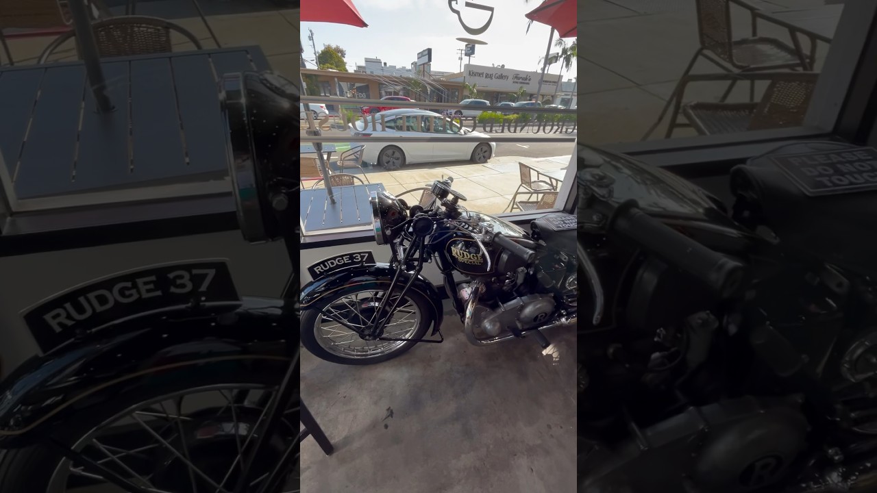 #Rudge 37 special #motorcycle inside of @rise&grind #coffeeshop