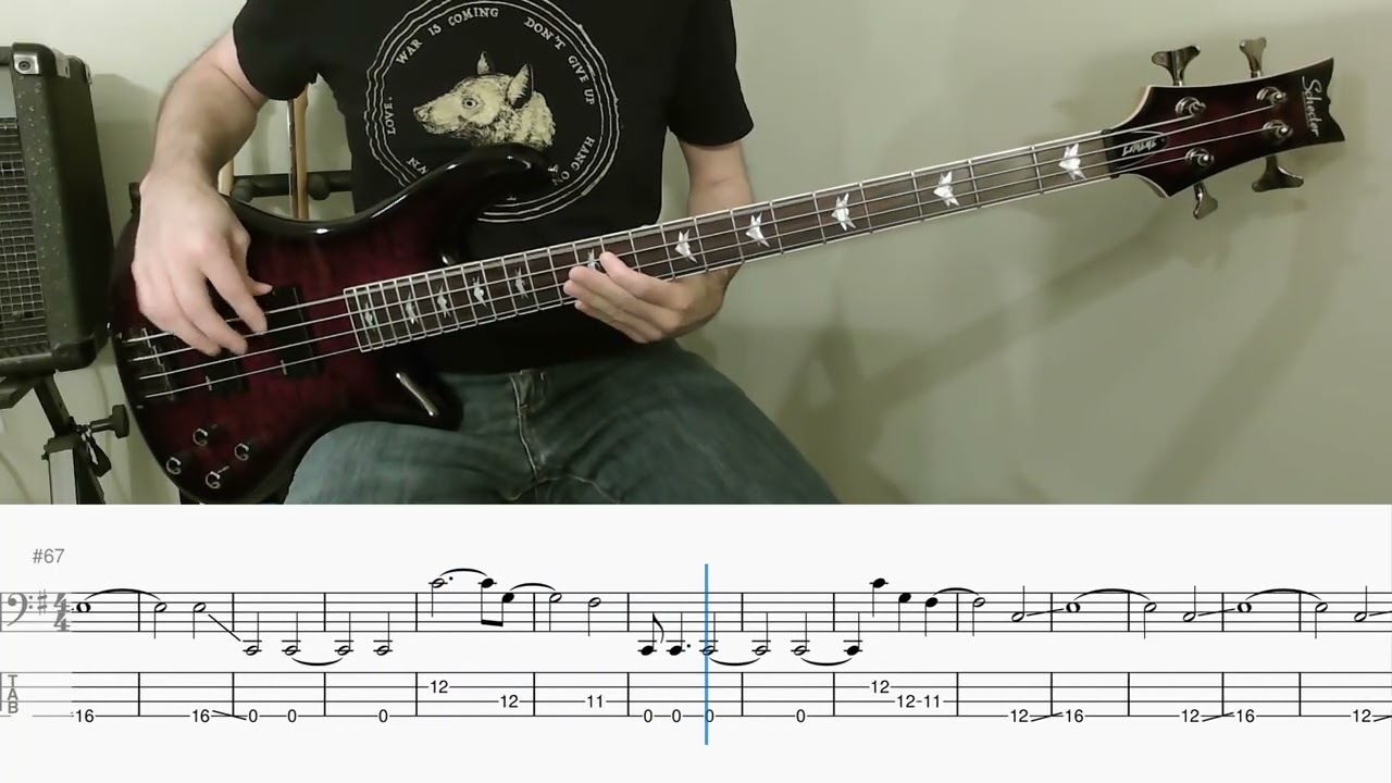 Deftones - Digital Bath (bass cover with tab)