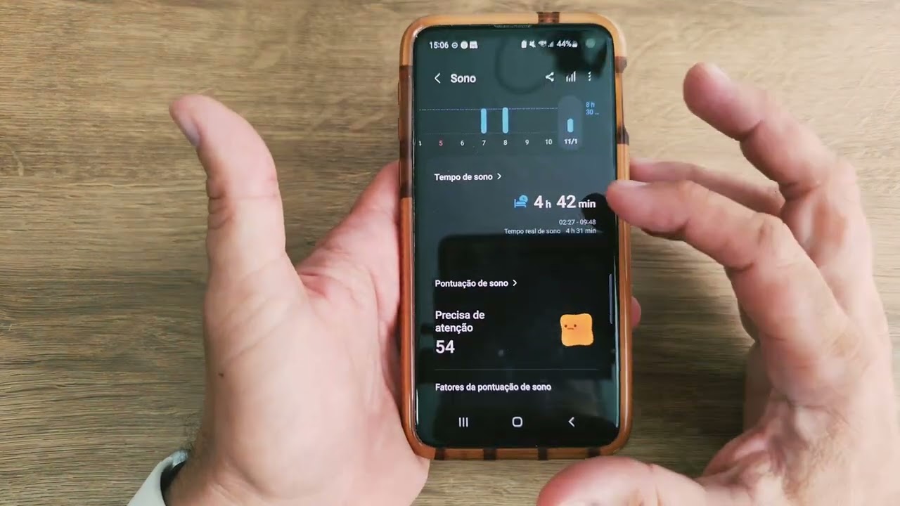 Monitoramento do Sono com o Galaxy Fit 3