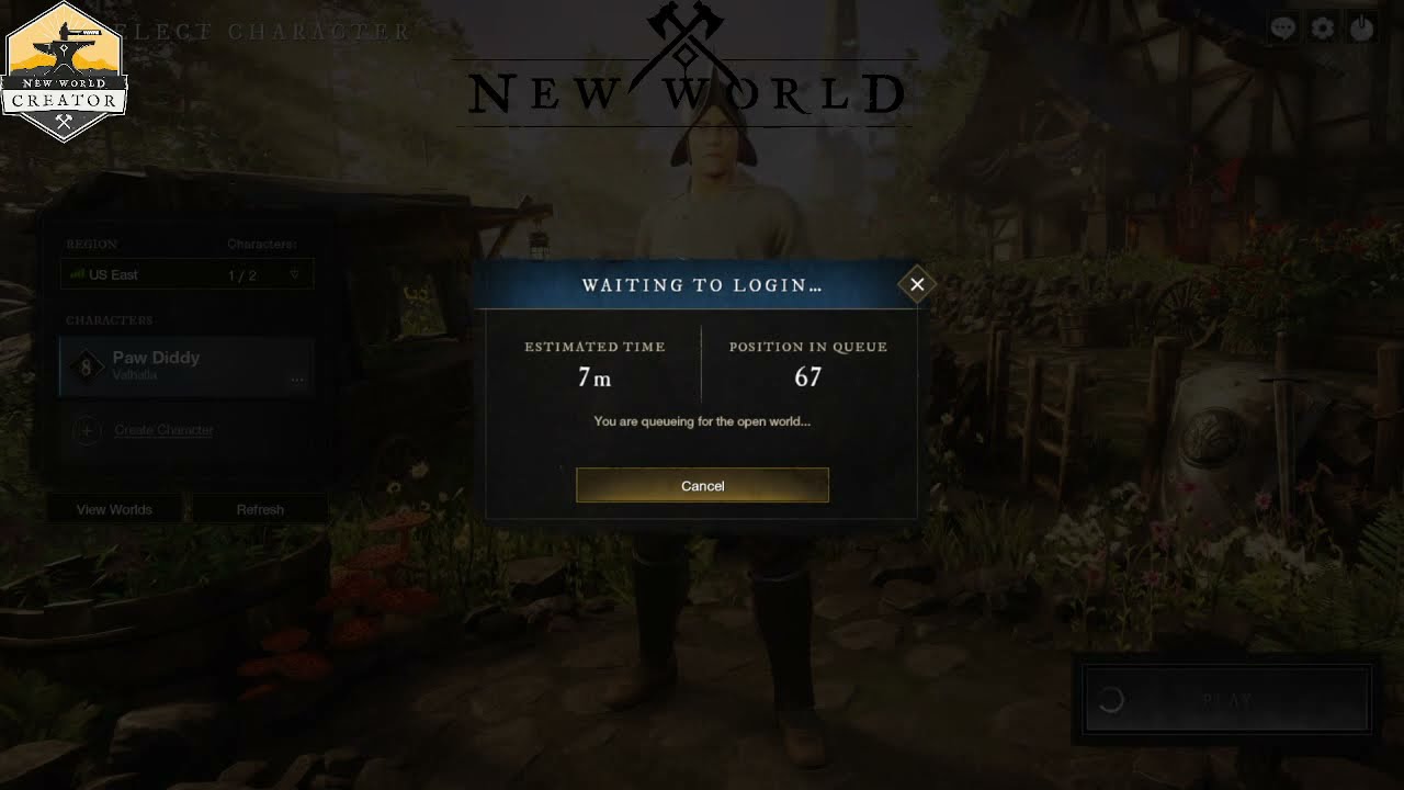 Back to New World! (No cam) #NewWorldCreator