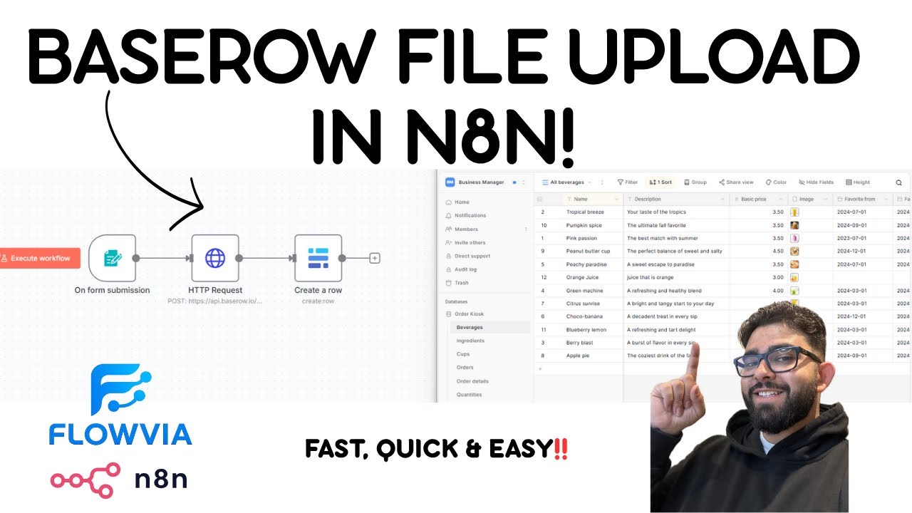 Upload Files to Baserow in n8n (No Code + Baserow API Integration)