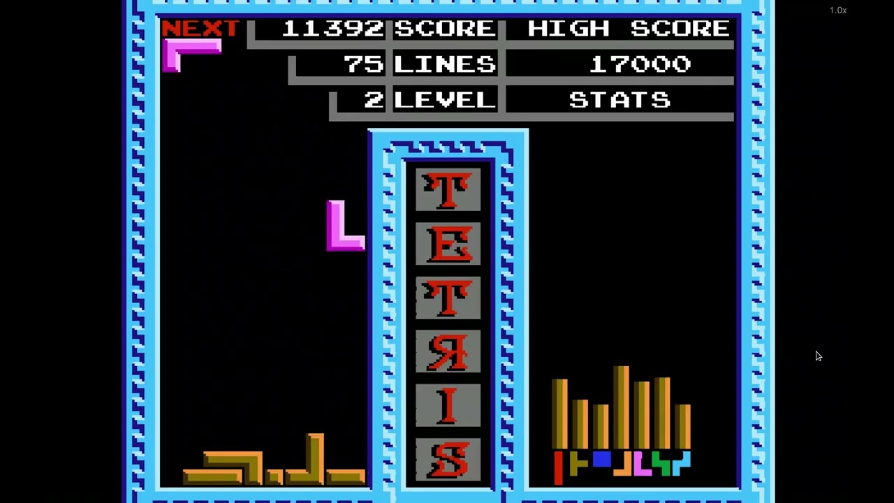 NES Emulator - Tetris / Part 3 Of 10 / PC Gameplay