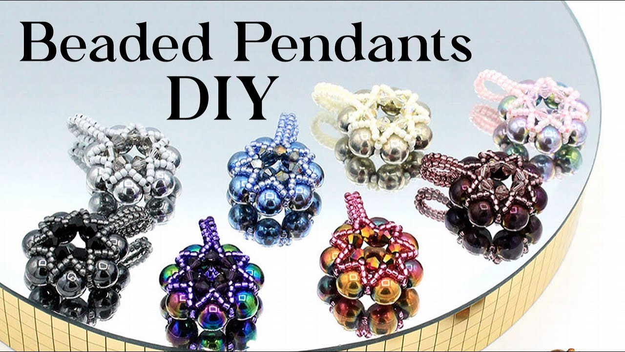Easy How To Bead Your Own Beautiful Pendant with Hematite & Crystals