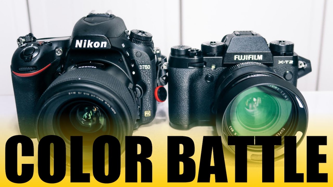 Fujifilm XT2 vs Nikon D750 COLOR BATTLE  Comparison 色比較　ニコンvsフジ Tamron 35mm f1.8 Fuijnon 23mm f1.4