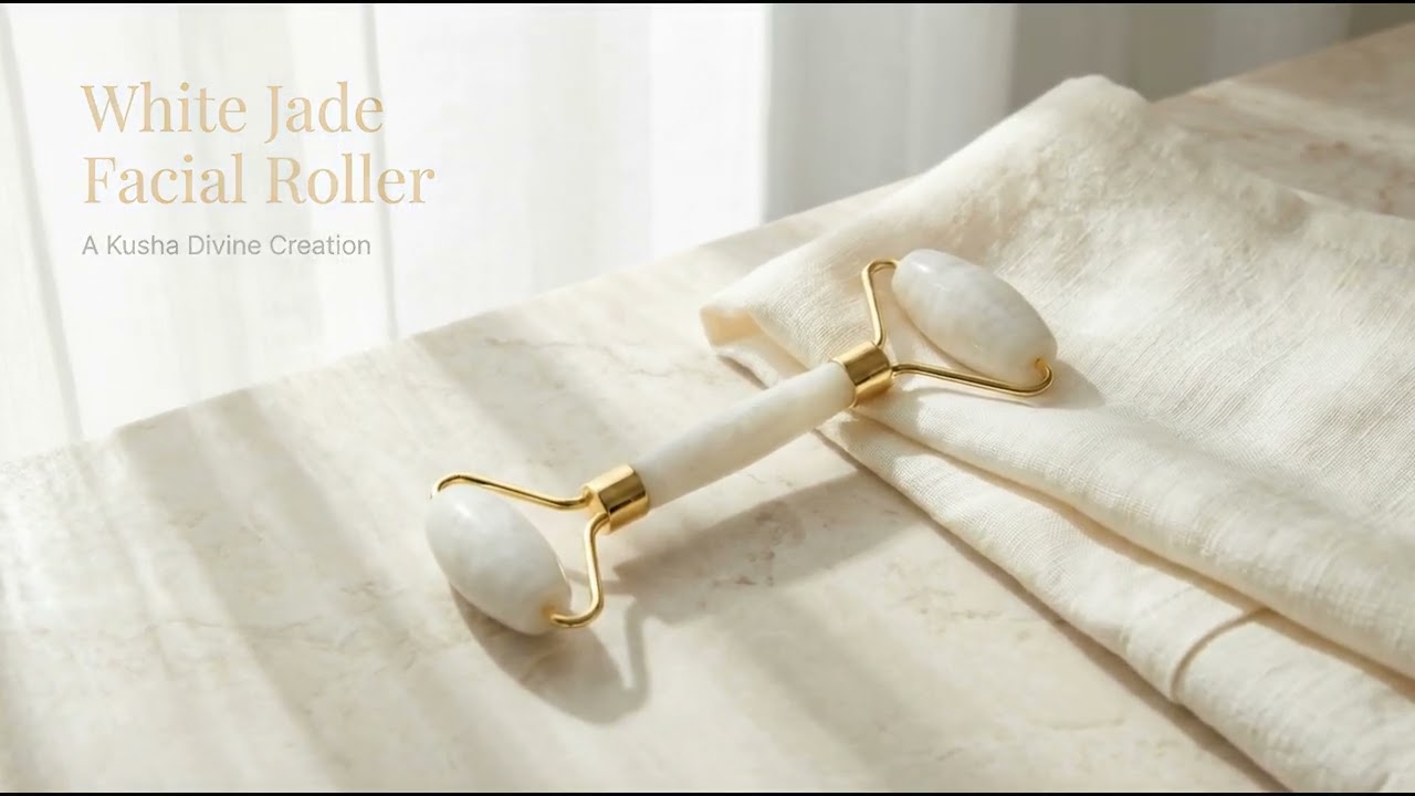 WHITE JADE ROLLER - KUSHA DIVINE