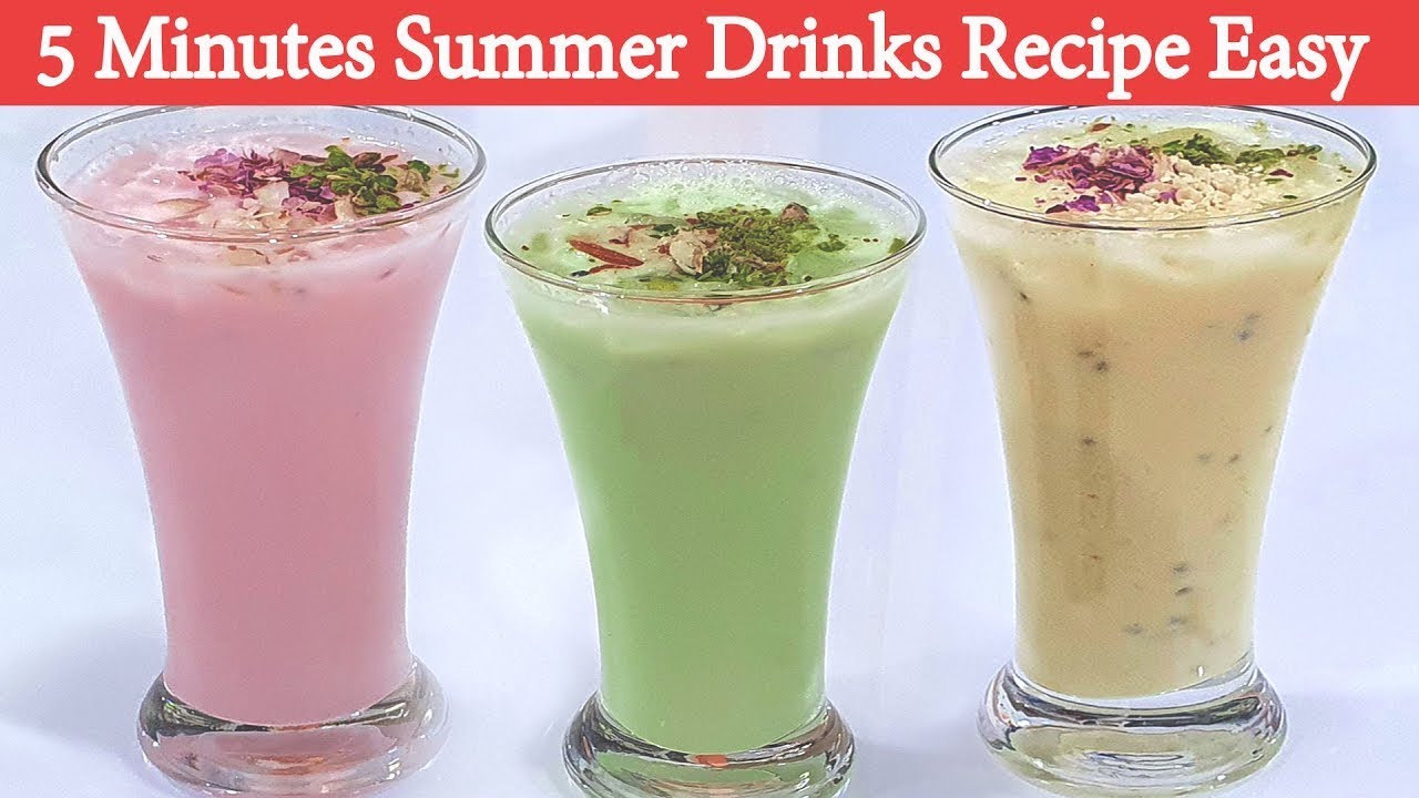 Refreshing Summer Drink Recipes   Summer Drinks Must See! गर्मियों के लिए मिल्कशेक