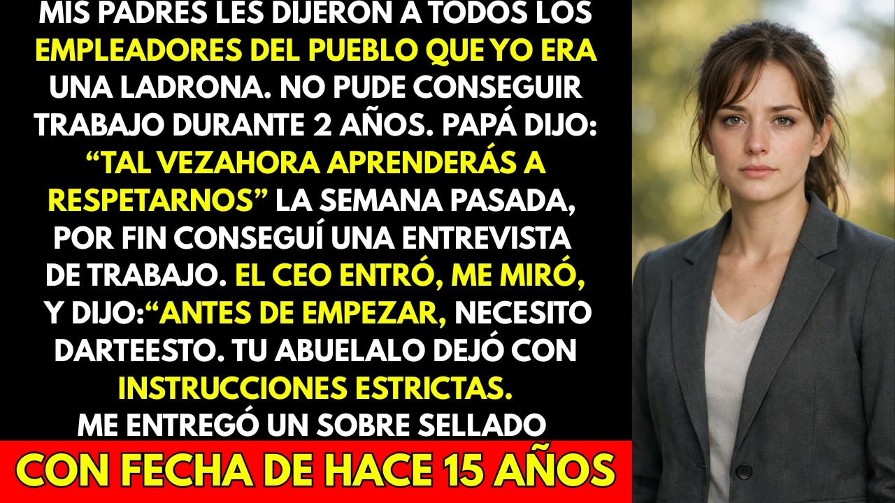 Mis padres le dijeron a cada empleador que yo era una ladrona—mi abuela ya se había preparado para