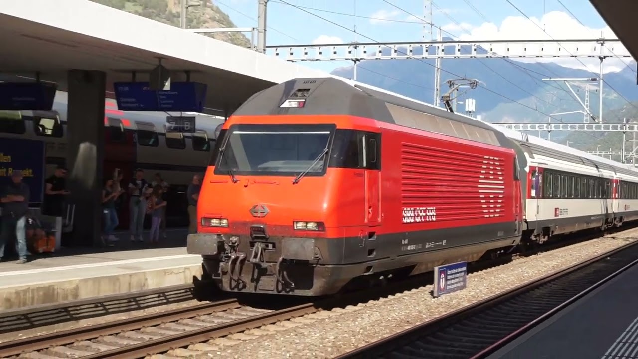 Visp Railway Station, Switzerland | Train Spotting August 2022