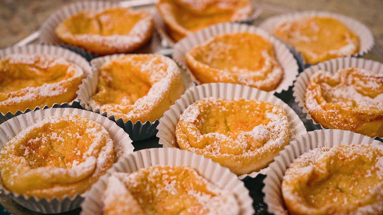Queijadas de Laranja Cremosas Orange Milk Cake Tartlets | Prato da Casa