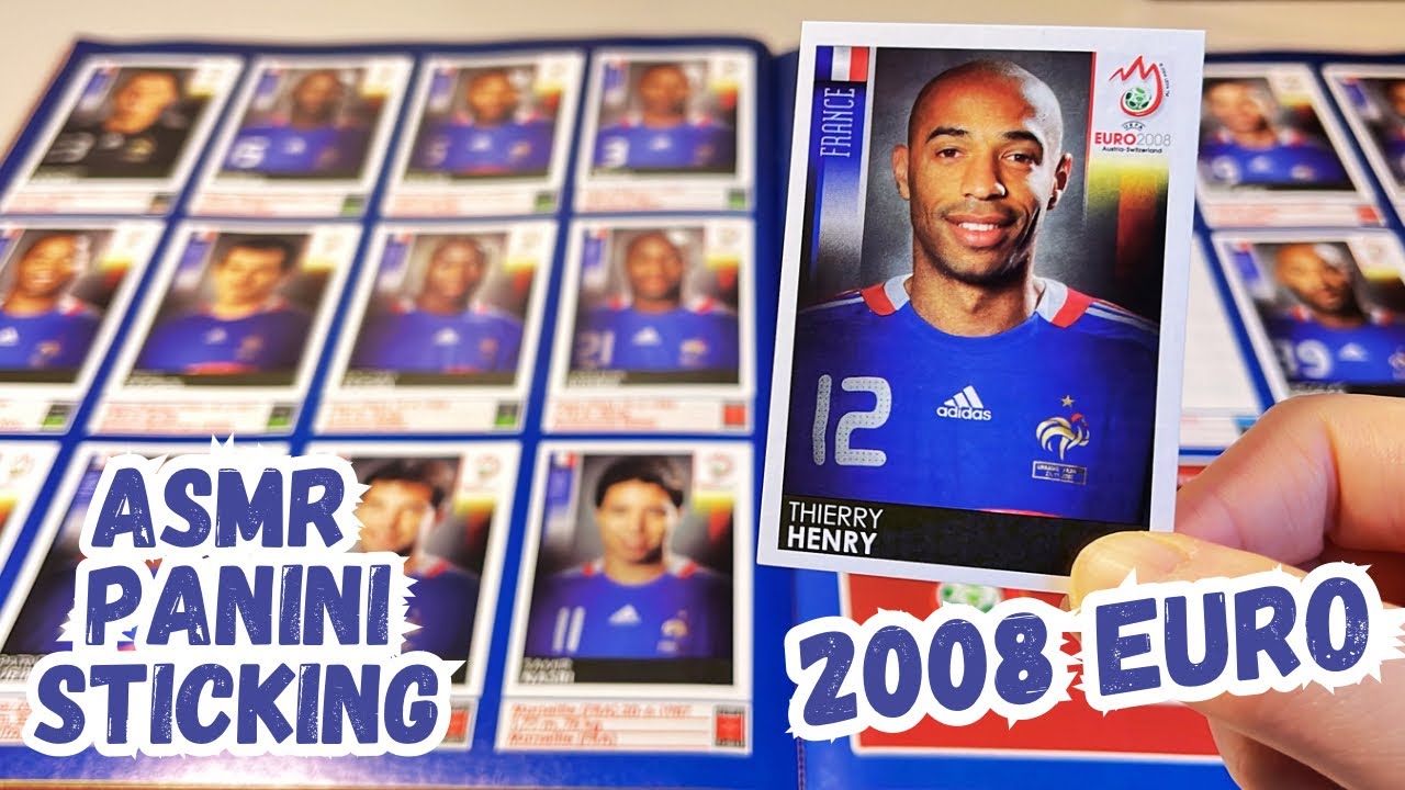 Sticking HUNDREDS of Euro 2008 stickers to relax | part 2 | no talk | ASMR | Panini