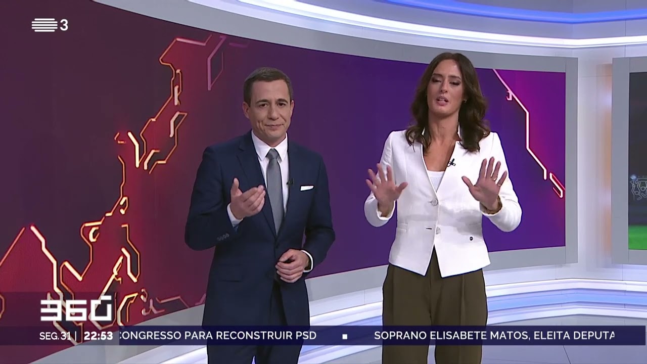 Maria Nobre e Alexandre Brito desmancham-se a rir no notici&aacute;rio da RTP3