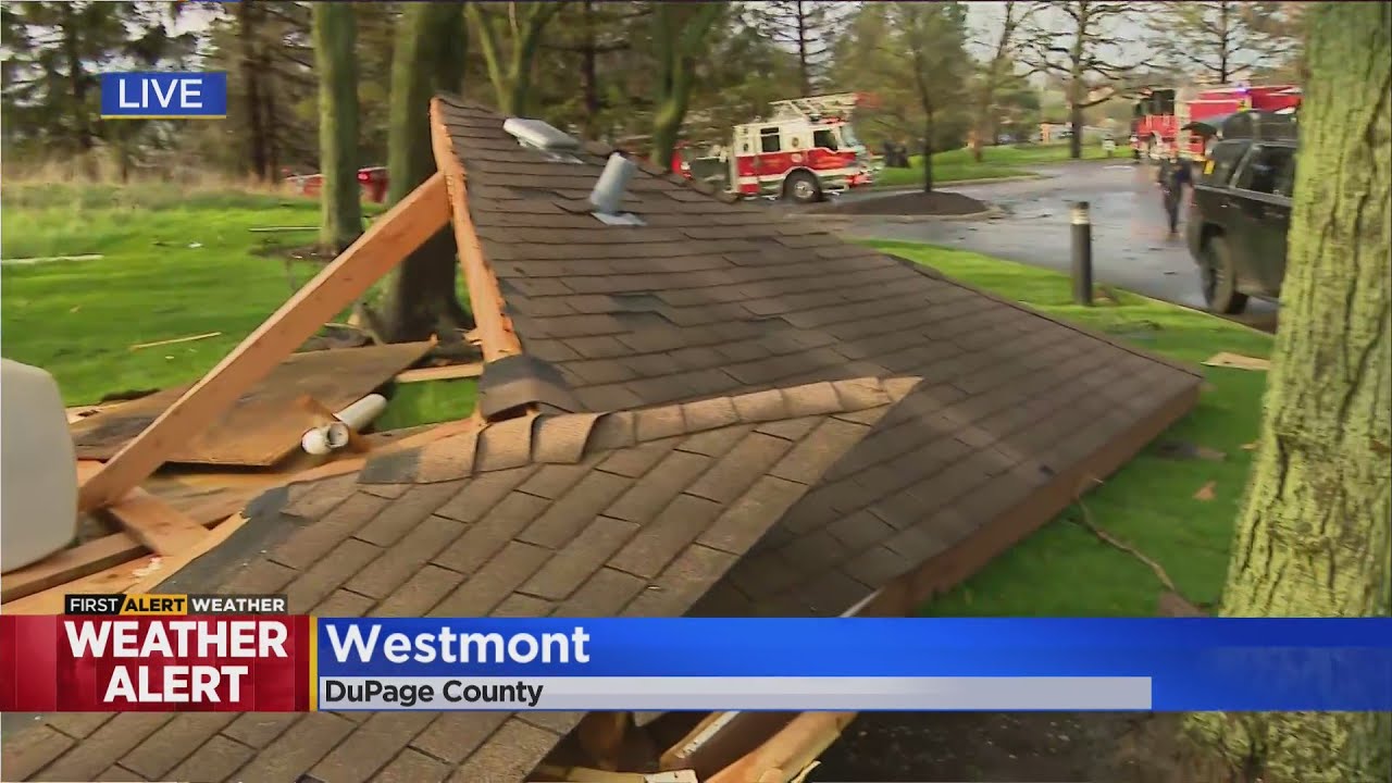 Chicago Weather Alert: Strong storms down trees, small outbuilding near Hilton in Westmont