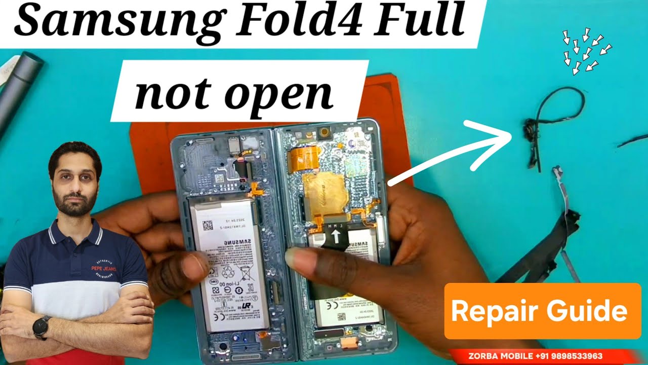 Samsung Fold 4 Ffull Not Open Repair Guide. Repair Technicians Help full video. Zorba Mobile