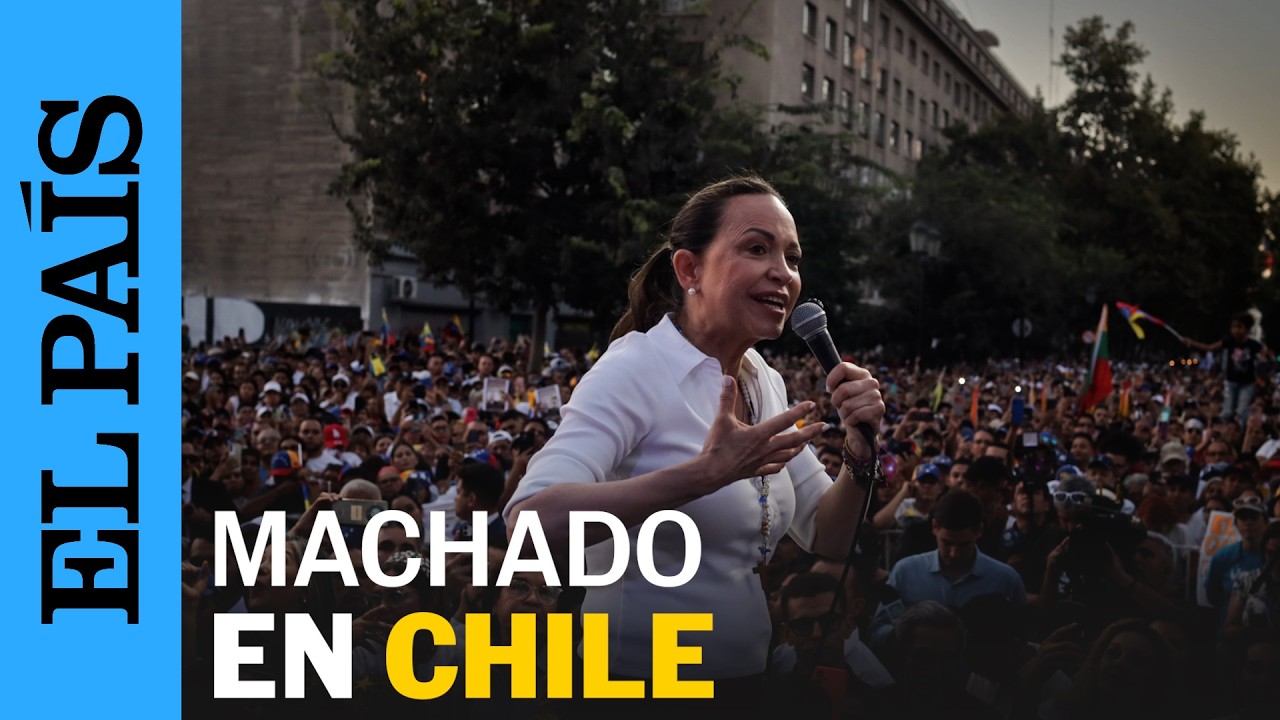 MARÍA CORINA MACHADO se reúne con migrantes de VENEZUELA en CHILE | EL PAÍS