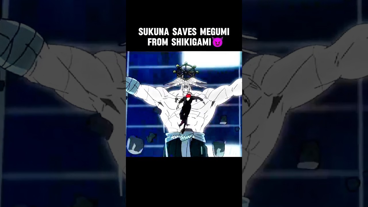 Sukuna Saves Megumi FROM Shikigami 😈 #gojo #jujutsukaisen #anime