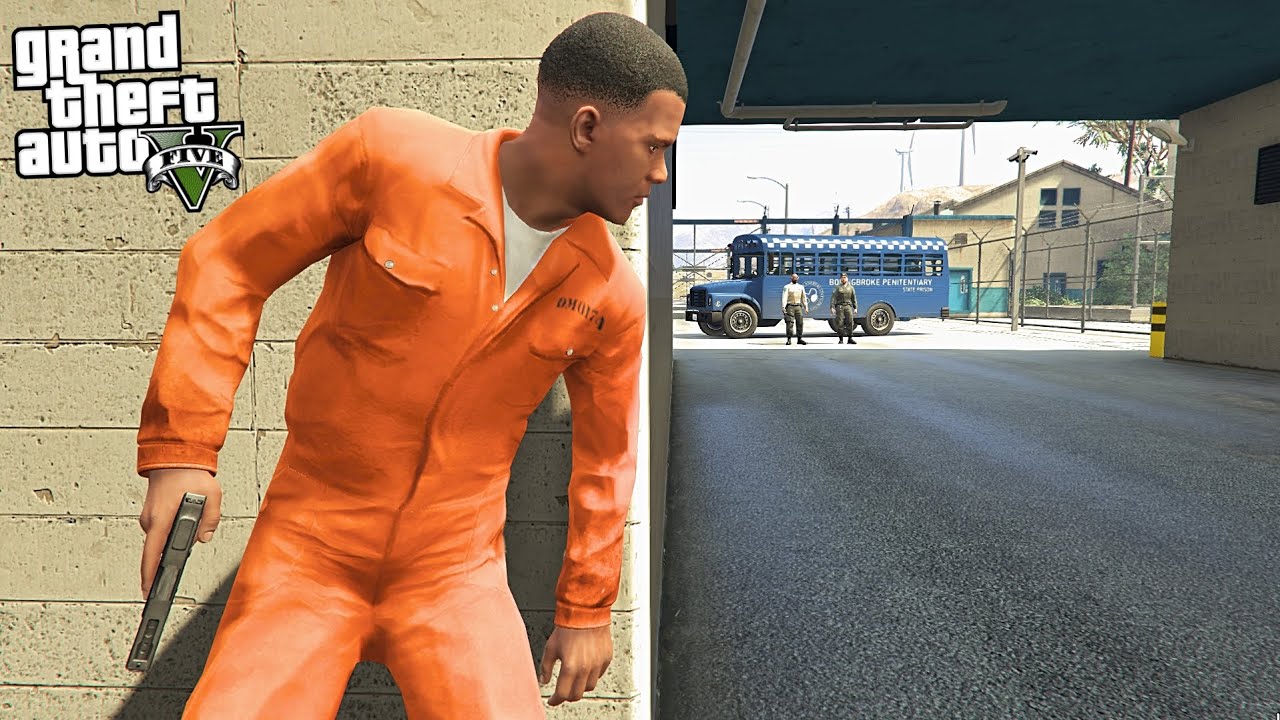FRANKLIN PRISON ESCAPE IN GTA 5!!!