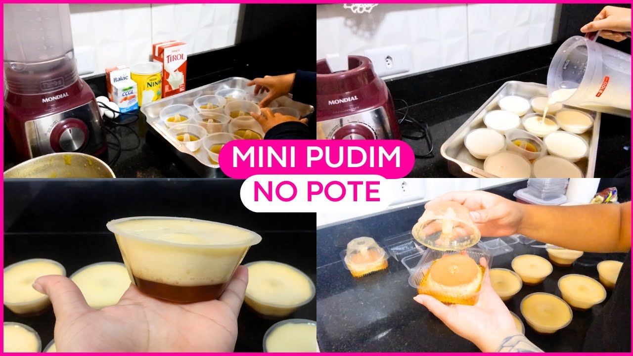MINI PUDIM NO POTE // FAÇA E VENDA // RECEITA COMPLETA