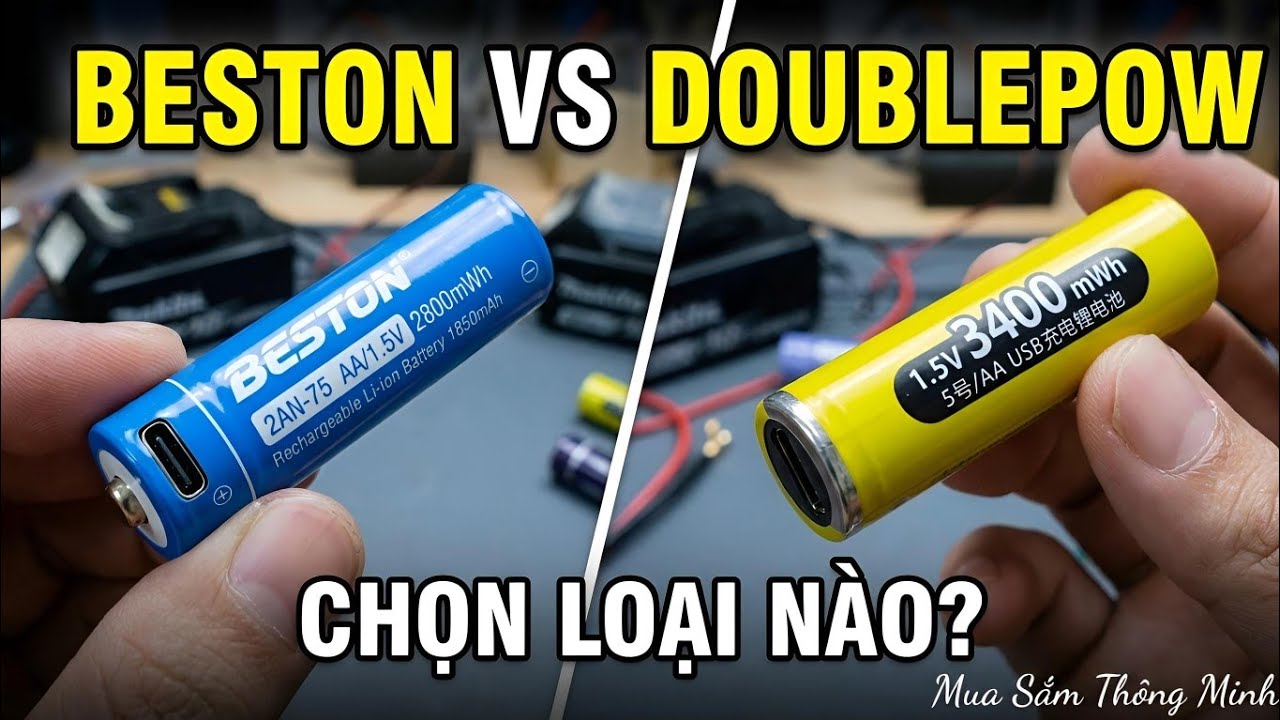 pin sạc Beston và Doublepow chọn loại nào?