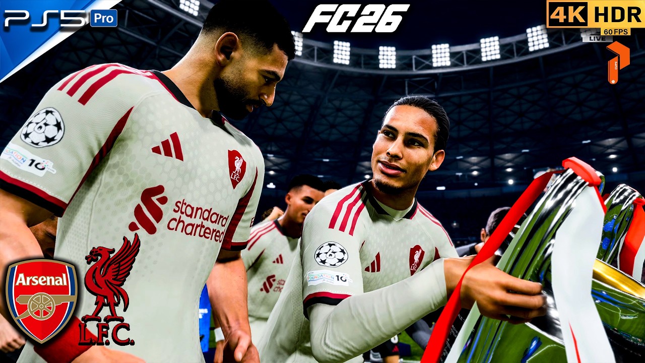 🎮 EA Sports FC 26 | PS5 4K HDR🏆 UCL Final Arsenal F.C. vs  Liverpool F.C. #fc26 #ps5 #4k #viral #fyp