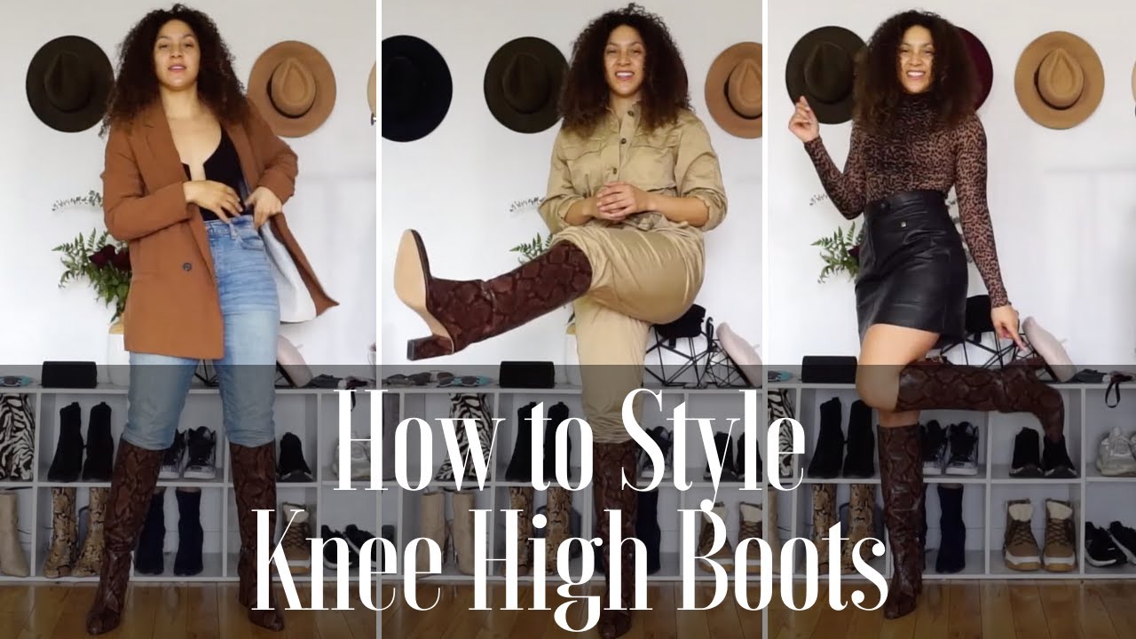 Lookbook| How to Style Knee High Boots for Pear Shaped Women  | Lil Miss JB Style