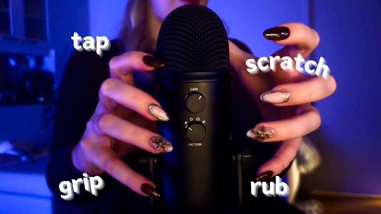 1 Hour ASMR Mic Scratching & Tapping, Gripping, Rubbing every part of the mic 🌌 (No Talking)